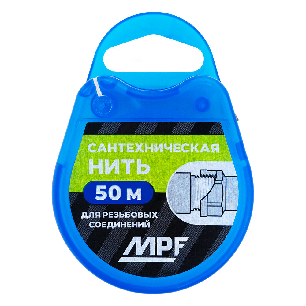 Нить сантехническая для резьбовых соединений MPF 50 метров, белая