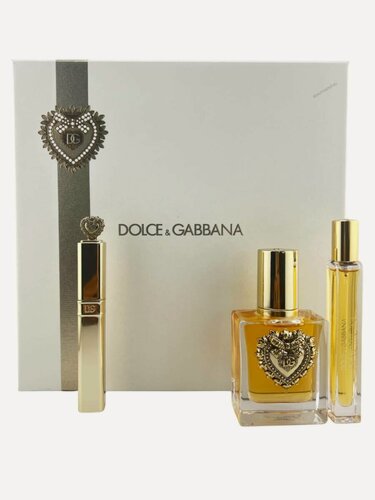 Изображение товара Набор парфюмерный Женский Dolce & Gabbana Devotion : п/вода (edp) 50мл, п/вода (edp) 10мл, тушь д/ресниц 8мл