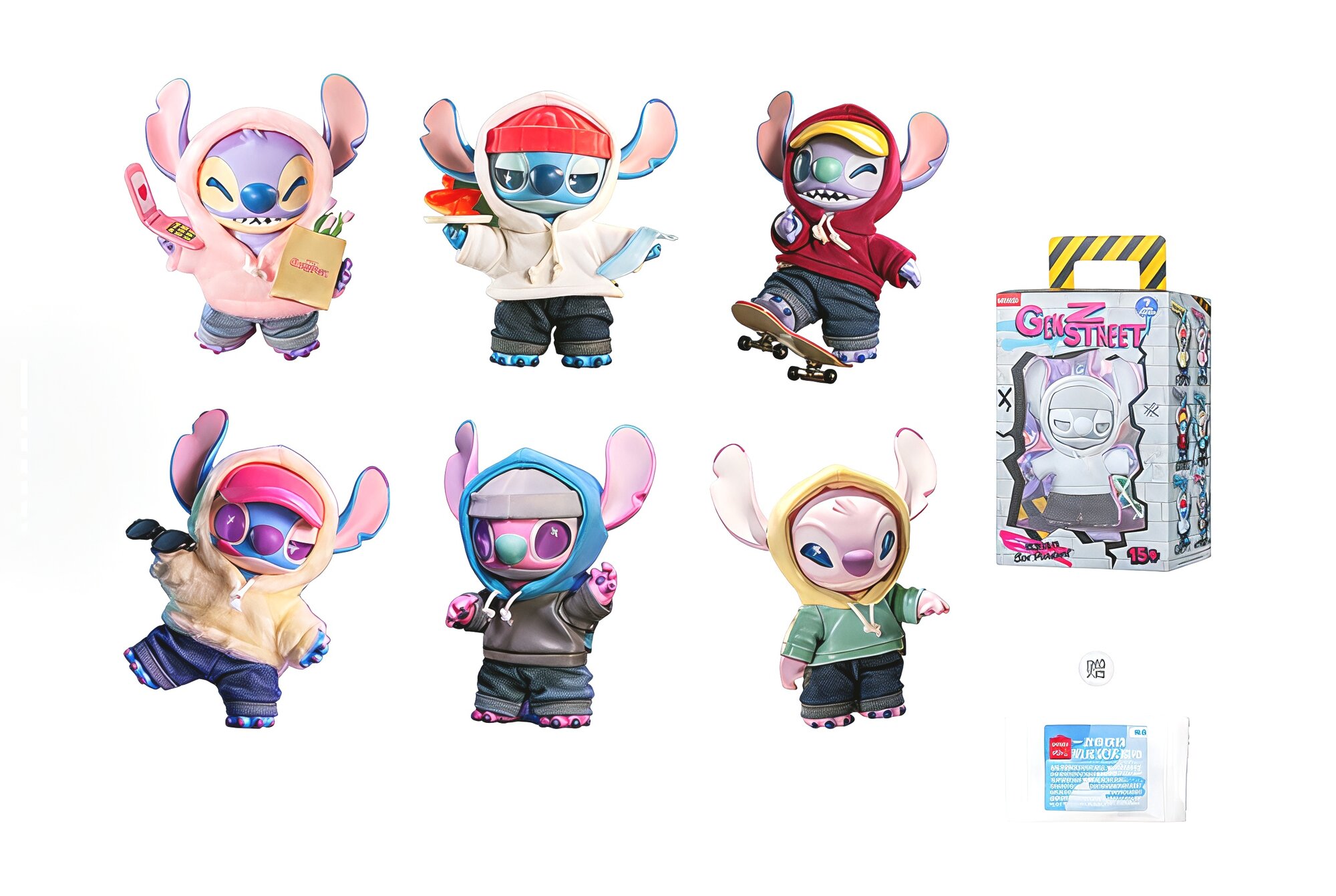 Брелок-игрушка Miniso x Disney Stitch GenZ, ОРИГИНАЛ, искусственный мех, коллекционная, 1 шт