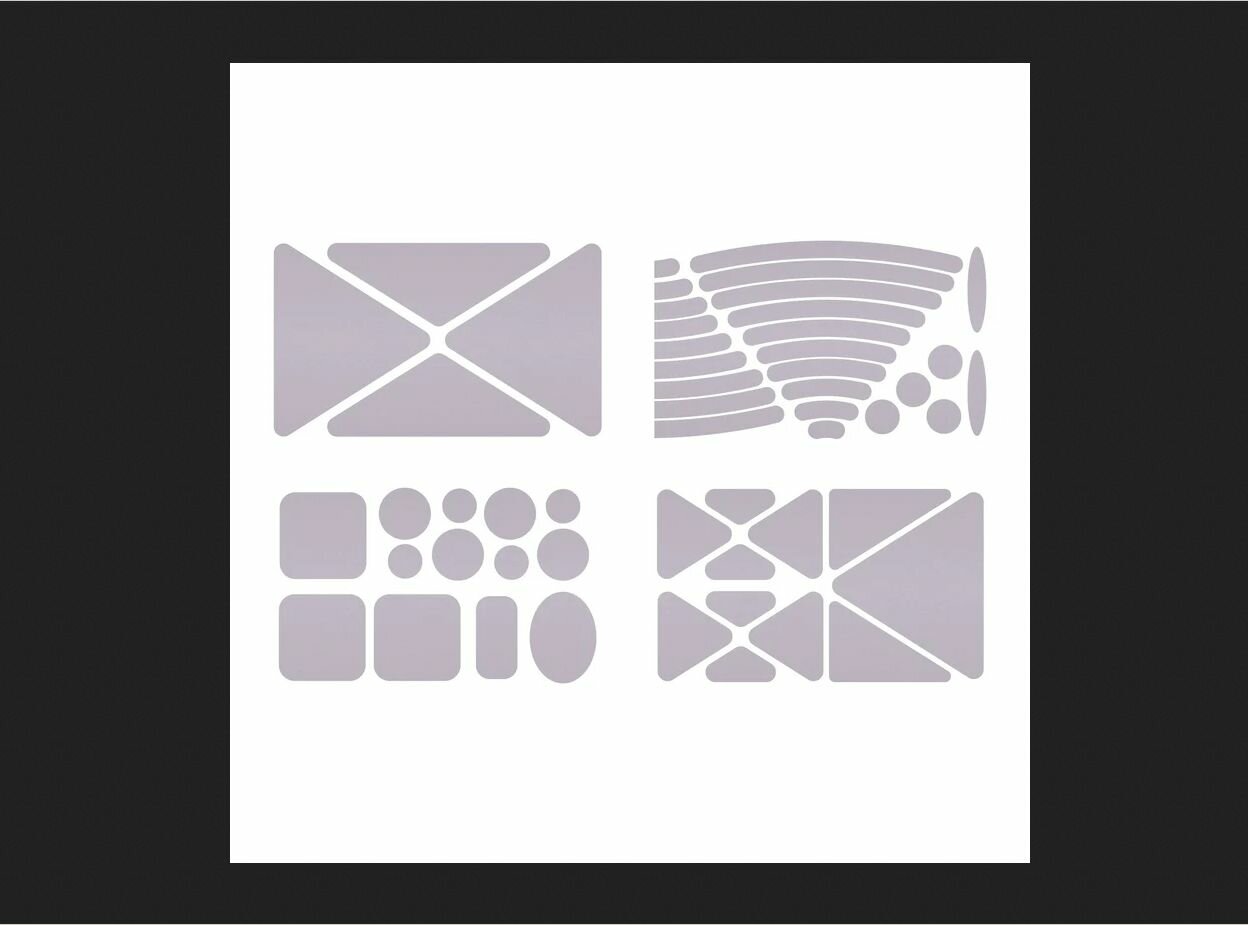 Gear Aid комплект наклеек - Tenacious Tape Reflective