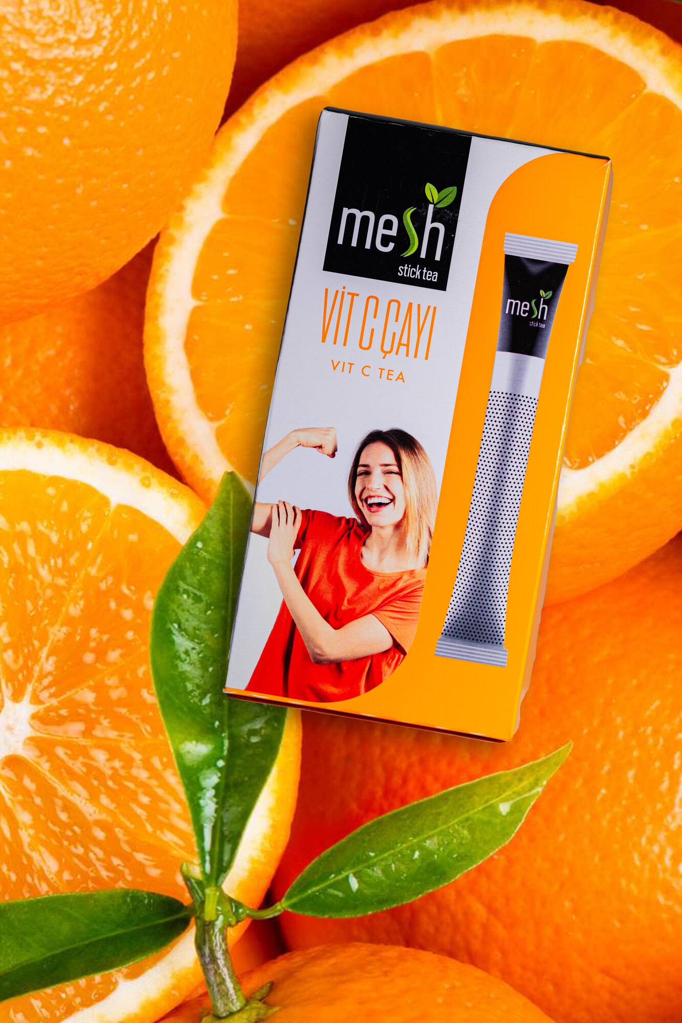 Чай Mesh Stick & Coffee "Витамин-С", в стиках, с лимоном, 16 шт — фото 1
