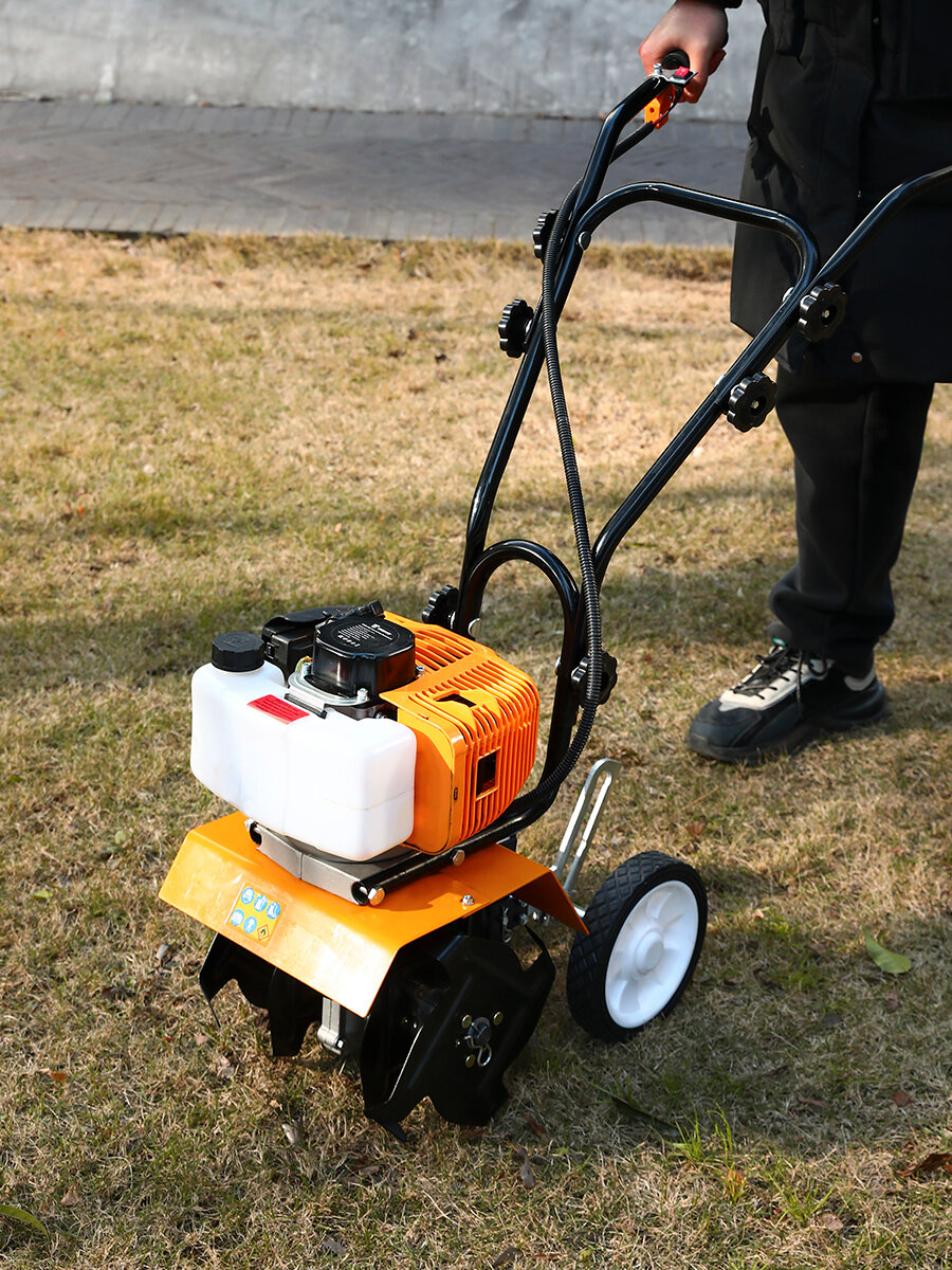 Культиватор DEKO DKGC 57 бензиновый червячный редуктор оранжевый