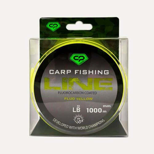 Изображение товара CARP PRO Леска Fluorocarbon Coated Fluo Yellow 1000м 0,331мм
