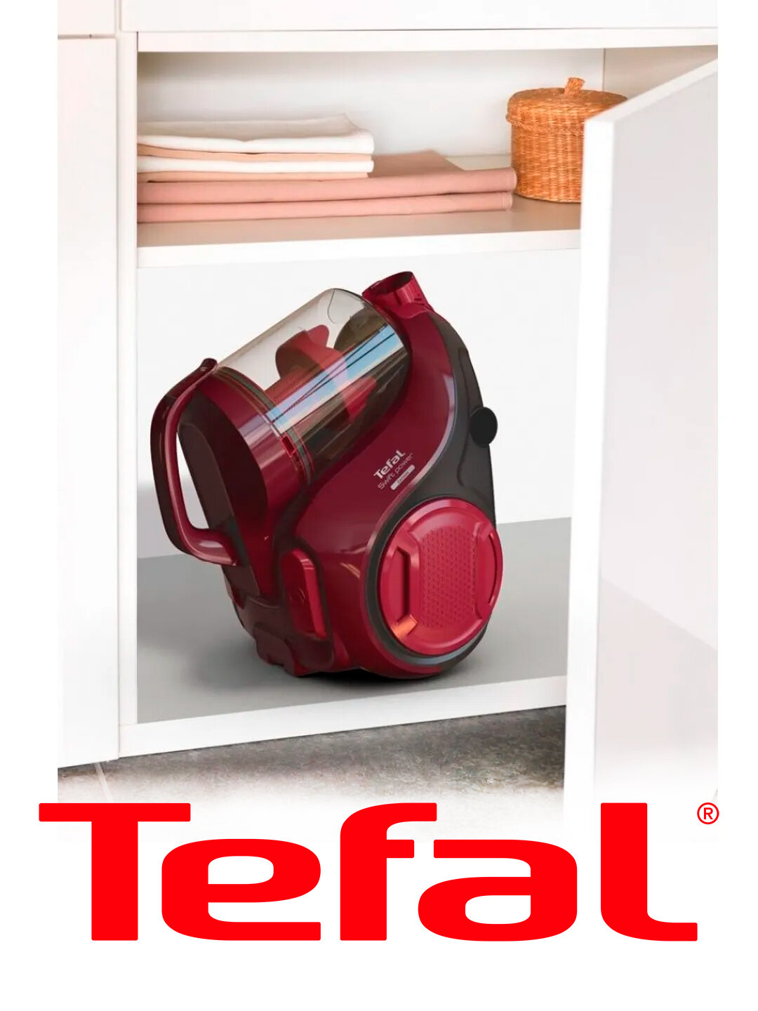 Пылесос Tefal Swift Power Cyclonic TW2943EA — 750 Вт, контейнер 1.2 л, циклонная технология — фото 1