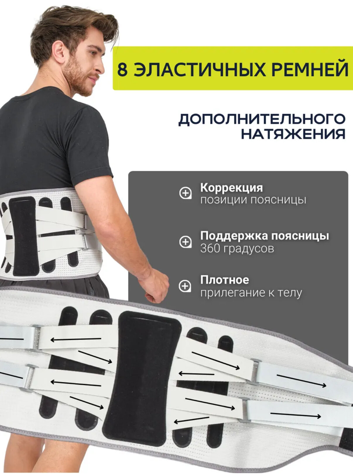 Ортопедический Корсет Ортопедический корсет поясничный/ крестцовый/бандаж пояс для спины . XL