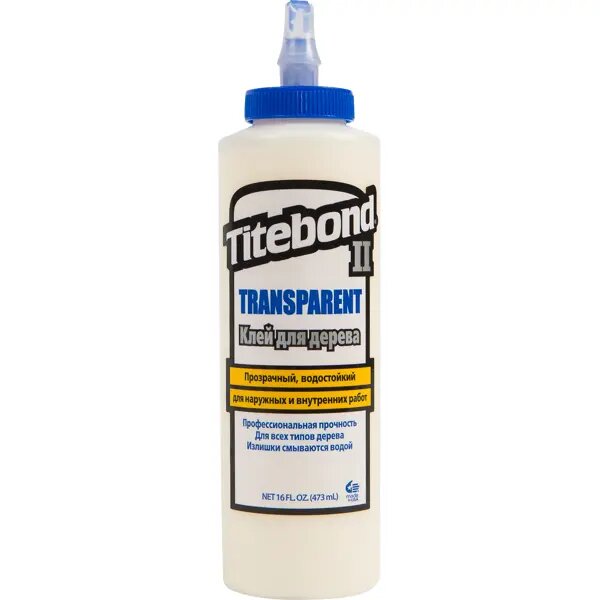 Клей столярный Titebond II влагостойкий прозрачный 473 мл