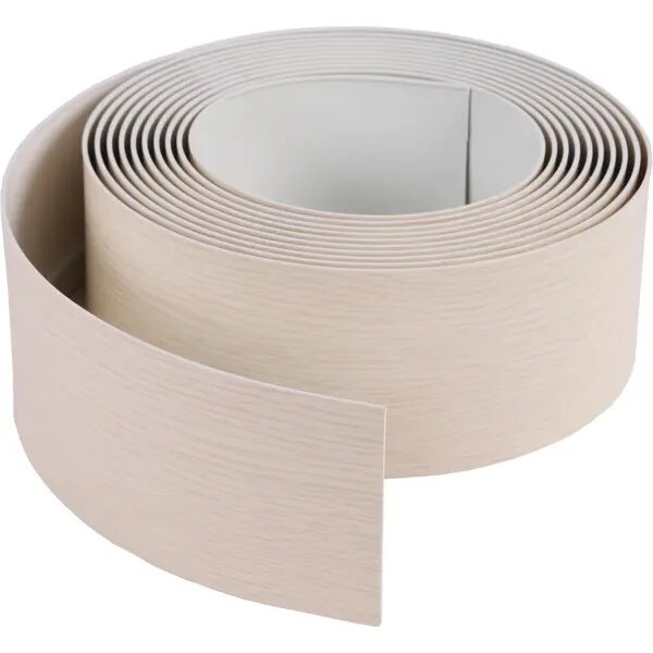 Бленда 7.5x500 см пластик цвет белый ясень