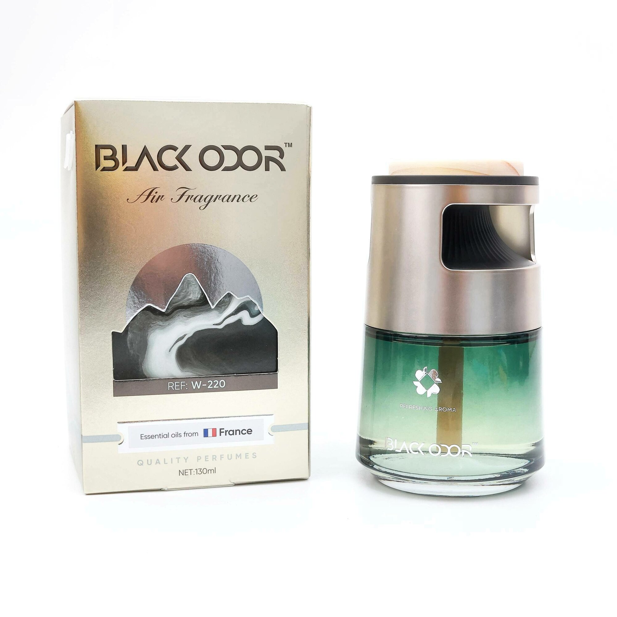 Ароматизатор автомобильный Savdo, Black Odor, войлочный, 100мл