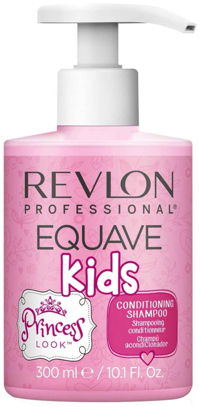 Revlon Professional Шампунь для детей 2 в 1 Equave Kids Princess Shampoo, 300 мл