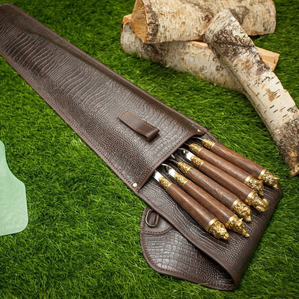 Набор  Дикие звери  в чехле из экокожи