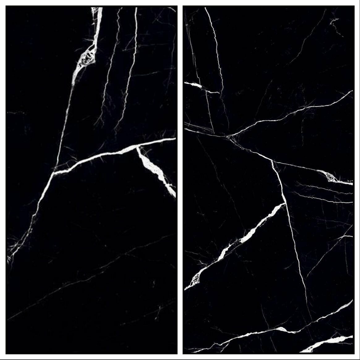 Керамогранит F-CERAMICS чёрный 60x120 см 144 м² для стен PEI III 2 шт. в наборе