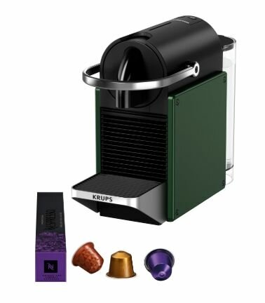 Капсульная кофемашина Krups Nespresso Pixie XN3063, зеленый