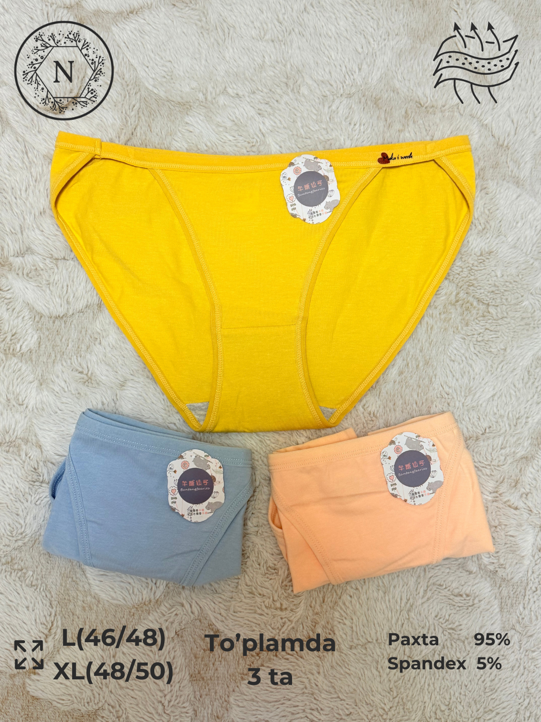 Трусы , размер XL, желтый — фото 1