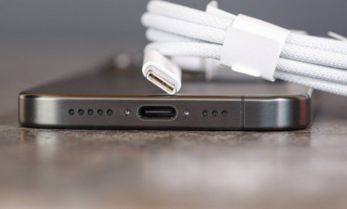 USB-C кабель Apple для iPhone 16 Pro Max, быстрая зарядка, 1м