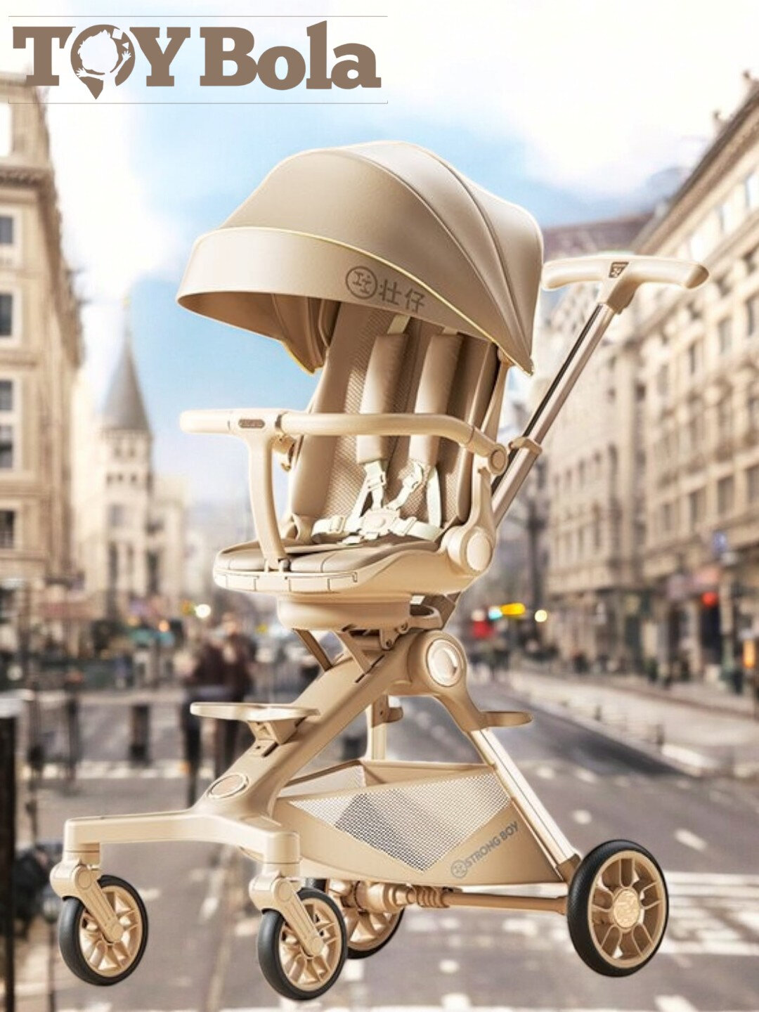 Дрон коляска, для детей от 0 до 2 лет компактная , складная , вращение 360 градусов