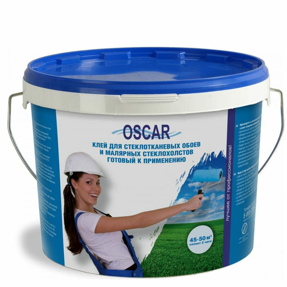 Клей Оскар (Oscar) готовый состав для стеклохолста 10кг.