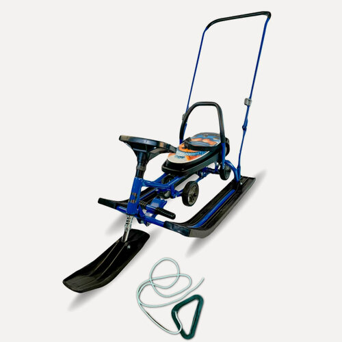 Изображение товара Снегокат детский 109 "Wheel" c П-образным толкателем и колесной базой (Щенок)