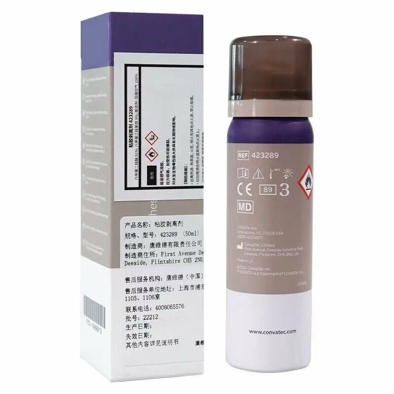 Очиститель для кожи Нилтак423289, Конватек (Niltac ConvaTec), спрей 50мл, для безболезненного удаления адгезивов