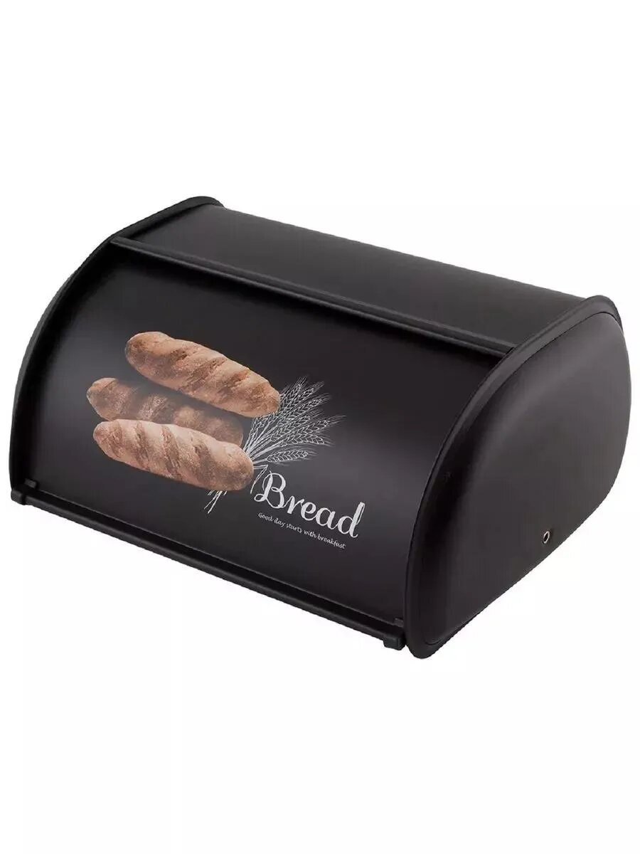 Хлебница дизайн Хлеб стальная широкая 35.5х23х14.5 см