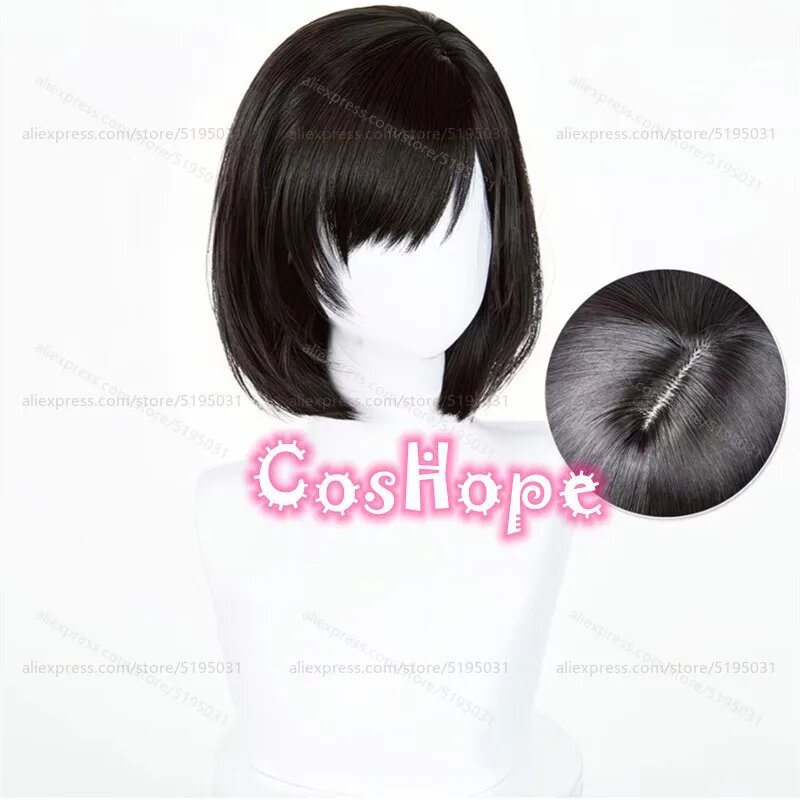 Shimizu Hinako Косплей парик черный 32 см  Wig Only  Унисекс