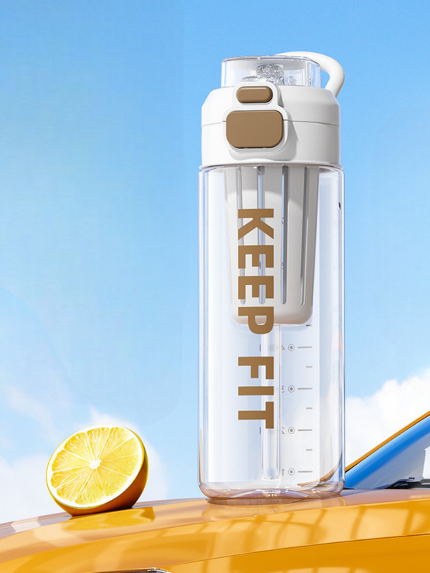 Бутылка спортивная KEEP FIT 750 мл — герметичная бутылка с крышкой и трубочкой