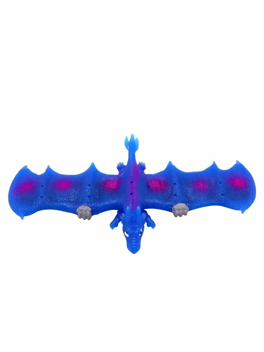 Тянучка слэп браслет Дракон 21 см голубой — фото 1