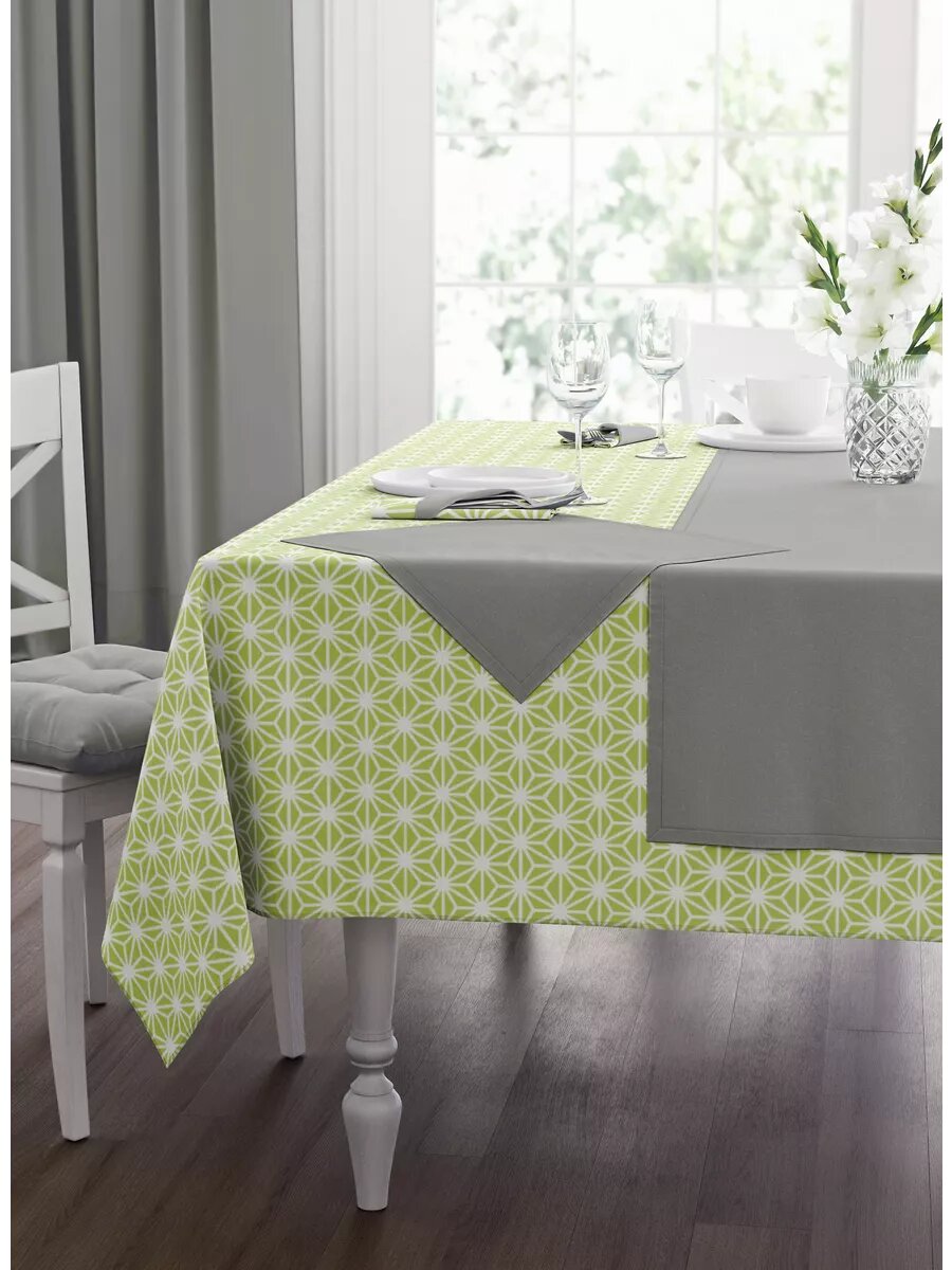 Скатерть Guten Morgen 140x150 рогожка хлопок с салфетками