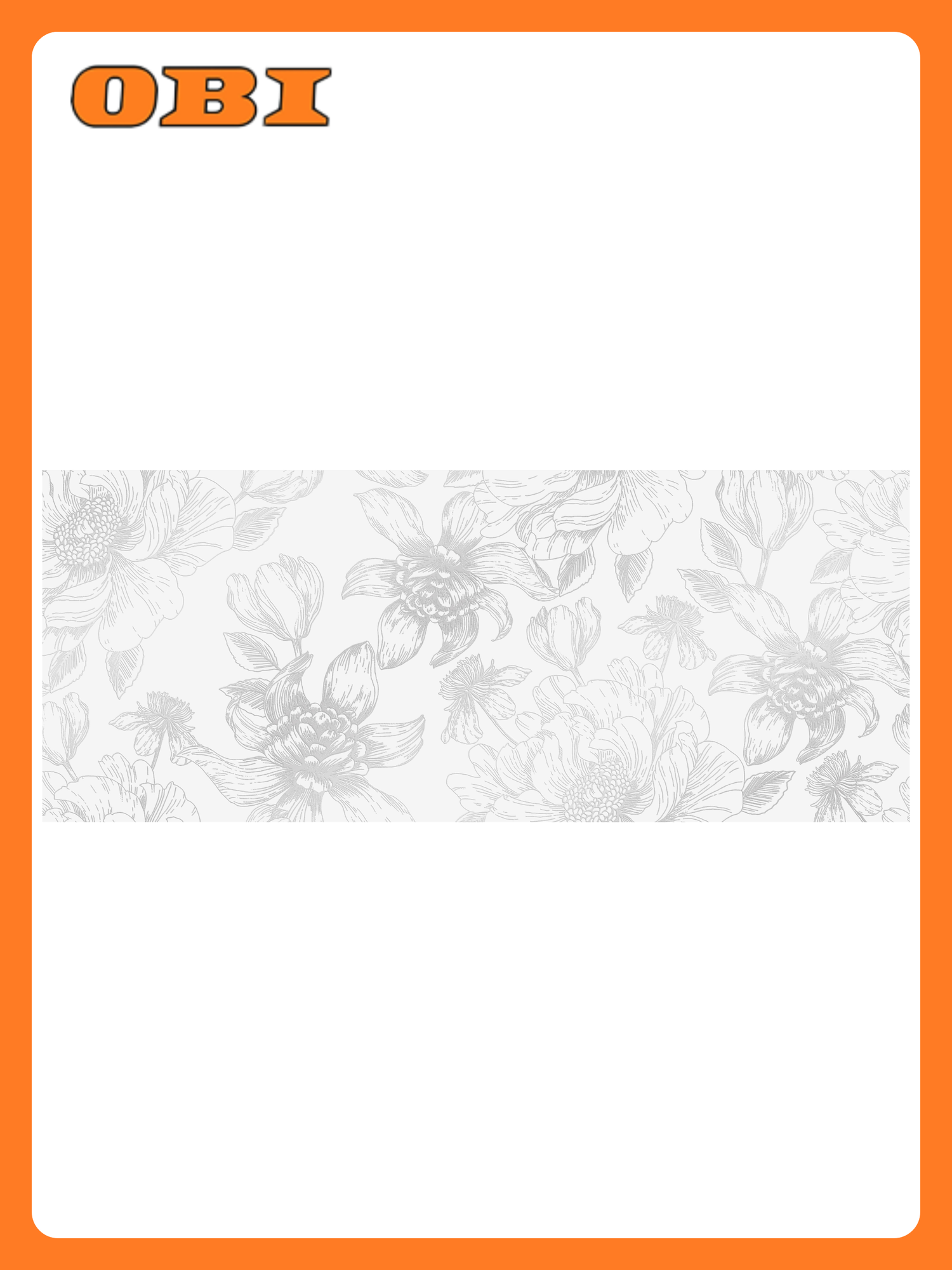 Декор Unitile Life BLUM 25x60 см матовый белый эффект мрамора 1шт