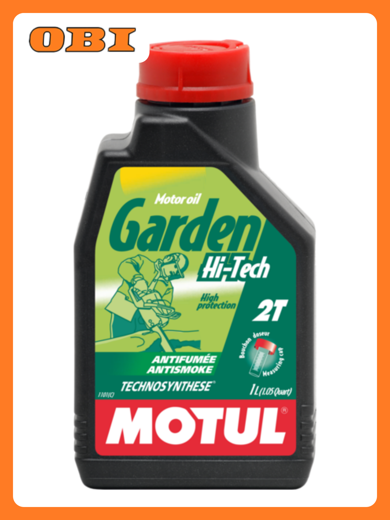 Масло для двигателя мобил К Motul Garden Hi-Tech 2T 2-х тактное полусинтетика 1л