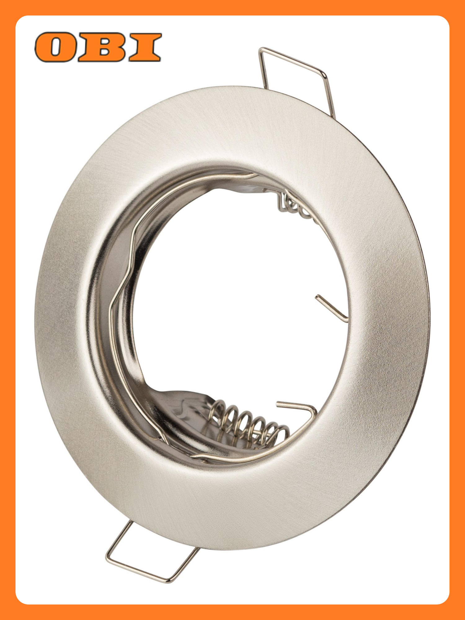 Встраиваемый светильник ЭРА ST3 сатин никель цоколь GU5.3 круглый