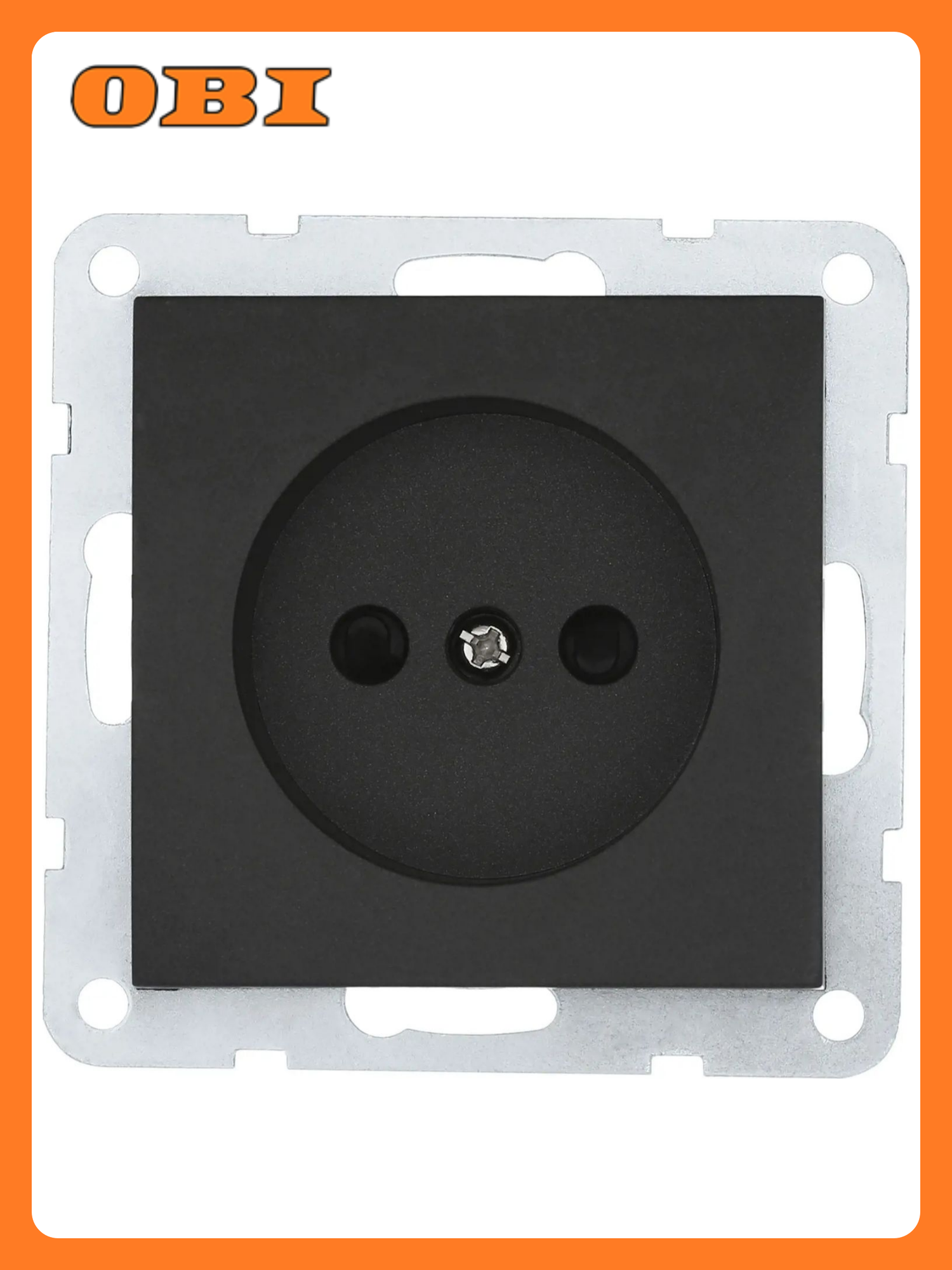 Розетка LK Studio LK60 863308  скрытый монтаж  черная  1 пост  IP20