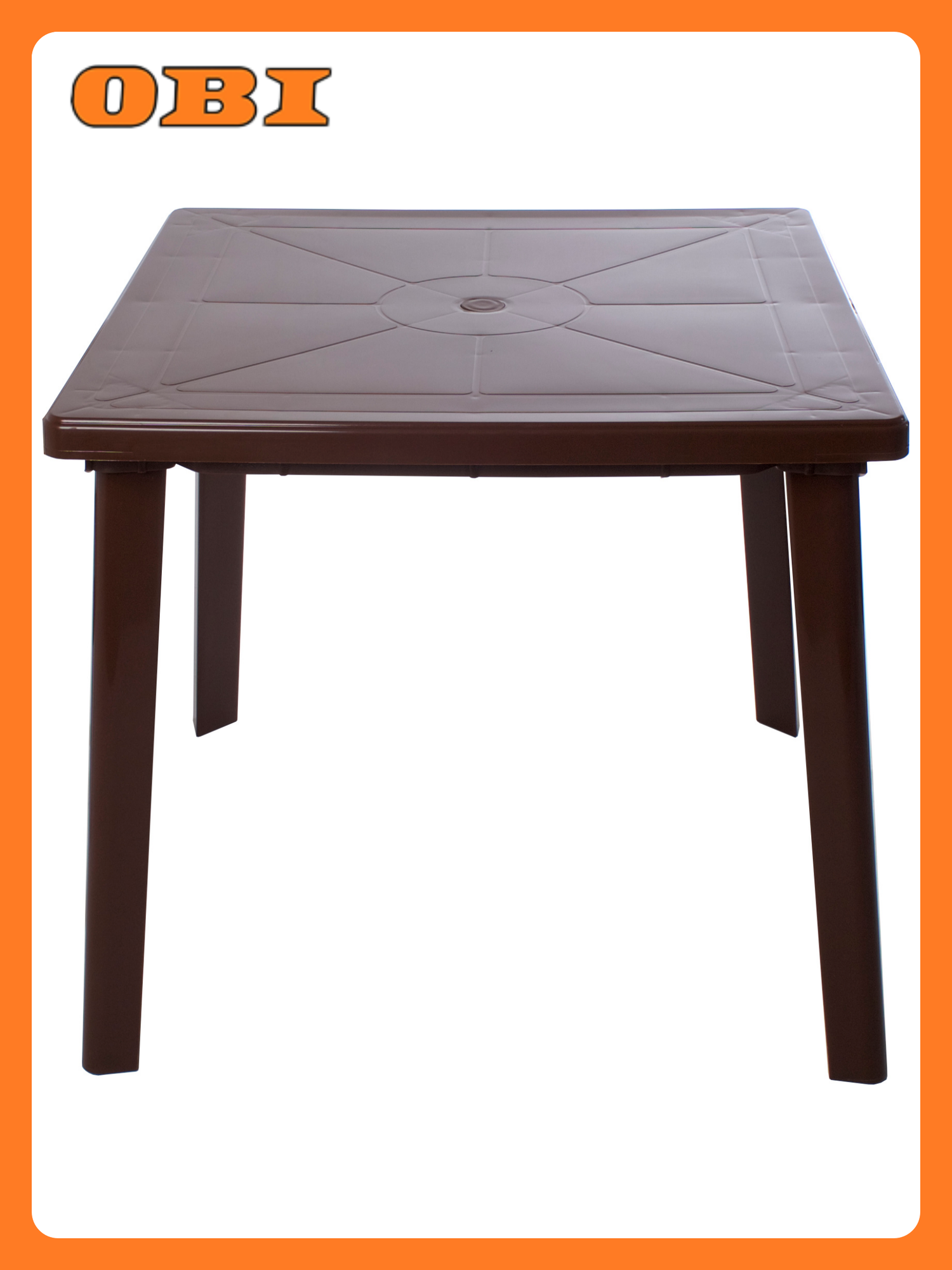 Стол Стандарт Пластик  разборный  пластиковый  квадратный  для улицы  80x80 см