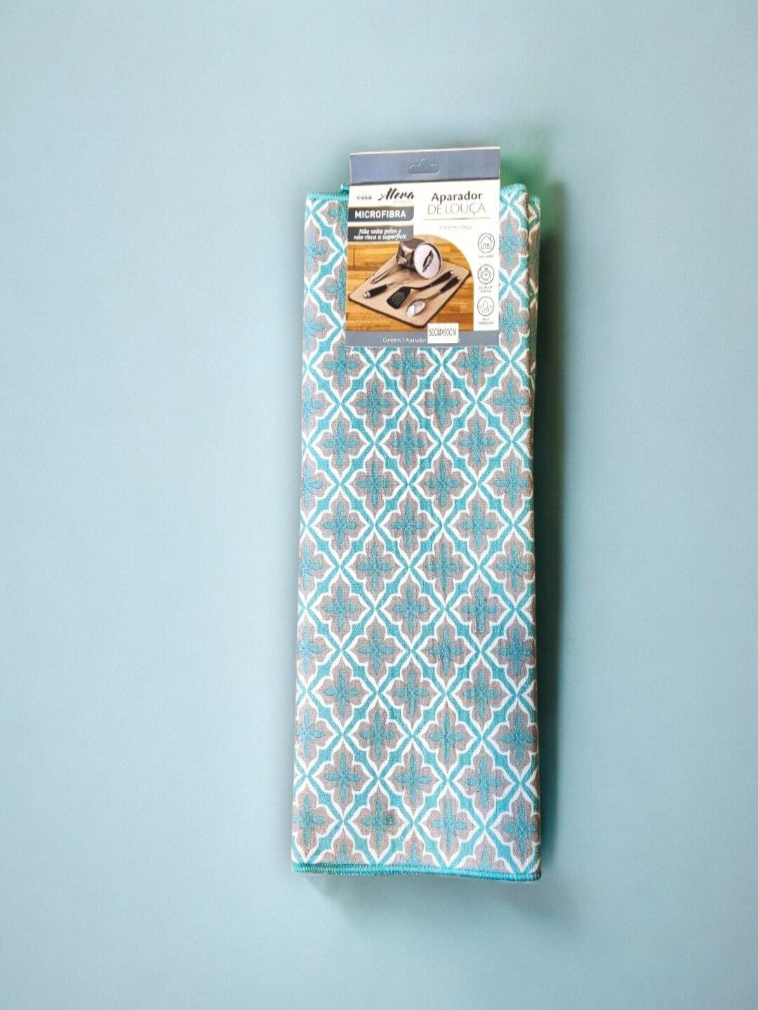 Коврик для сушки посуды "Рейлинг", полиэстер, длина 50 см, ширина 38 см — фото 1