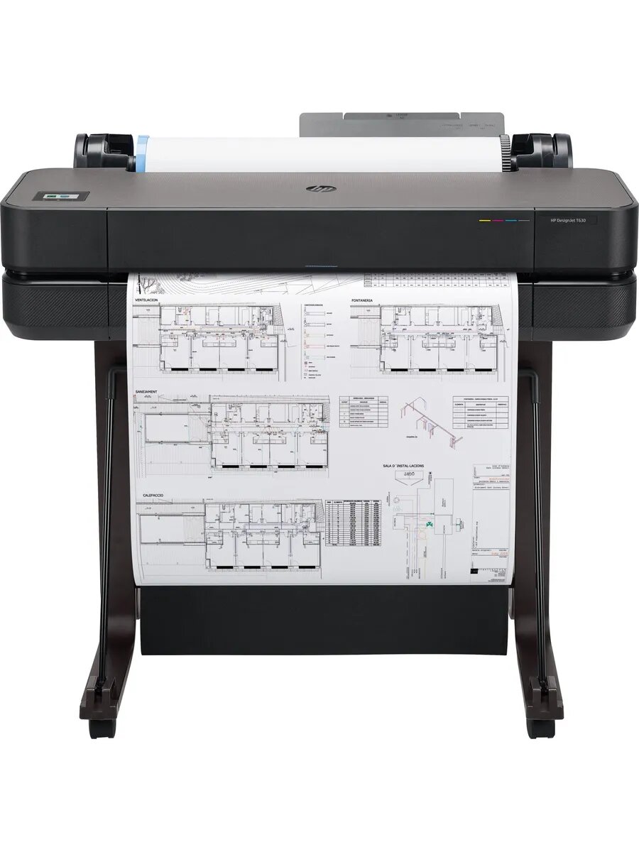 Плоттер HP Designjet T630 (5HB09A), струйный, до 2400 x 1200 dpi