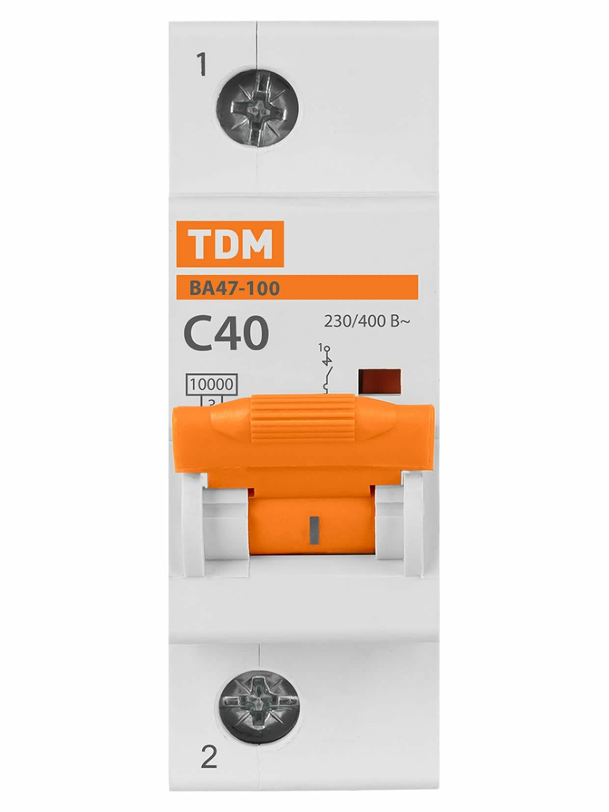 Авт. выкл. ВА47-100 1Р 40А 10кА х-ка С TDM — фото 1