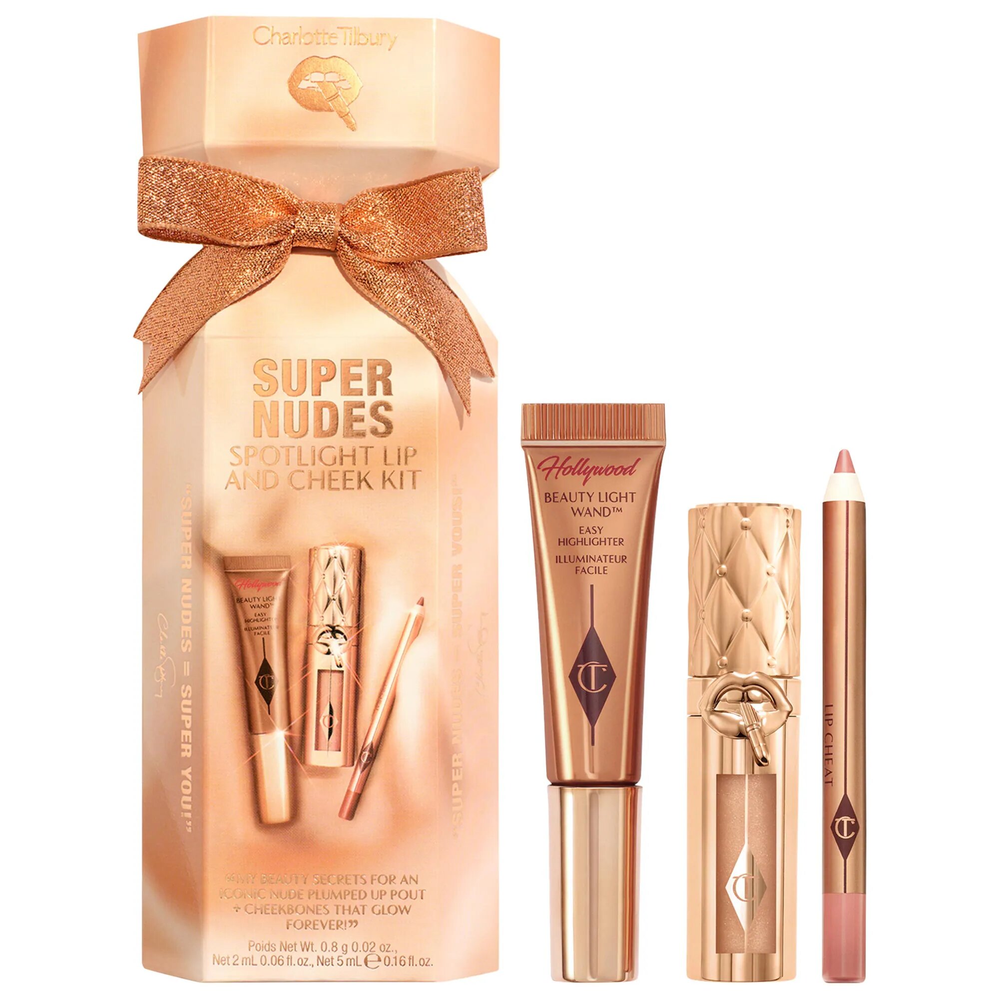 Набор для губ и щёк Charlotte Tilbury Lip and Cheek Trio — Super Nudes