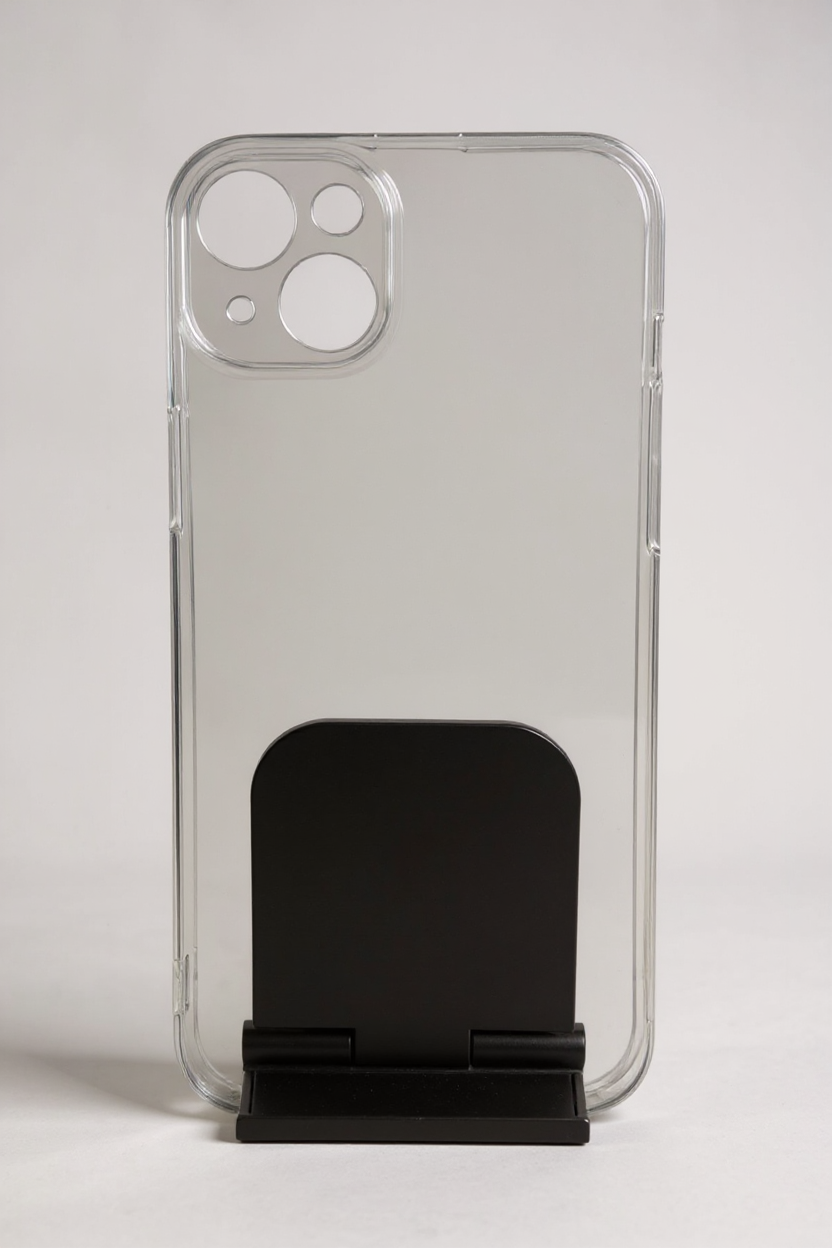 Чехол бесцветный, для Iphone 14 plus, силикон, прозрачный, противоударный