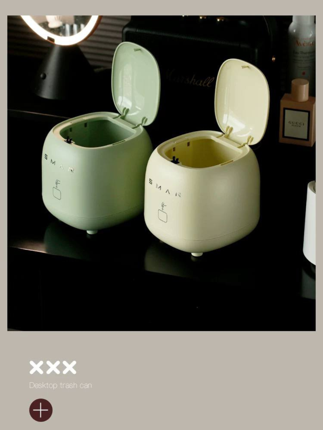 Маленькая корзина для мусора на офисный стол, настольное мусорное ведро