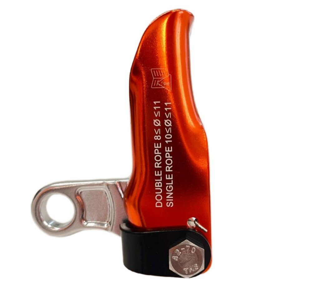Зажим Вертикаль для двойной веревки оранжевый — фото 1