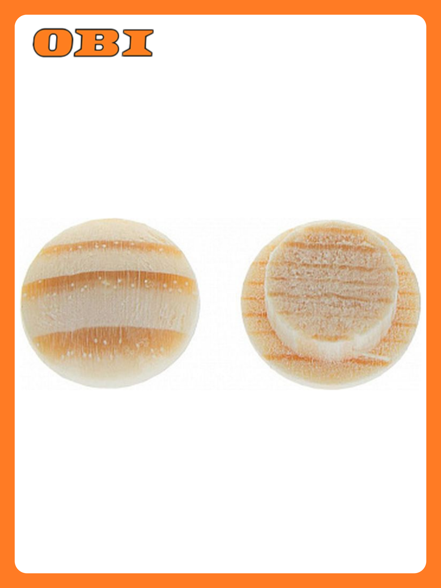 Заглушка деревянная на отверстие 35 мм сосна (15 шт) Tech-Krep