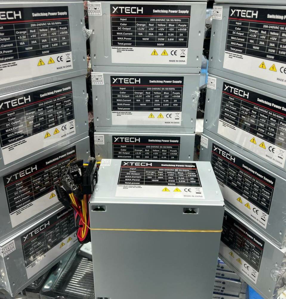 Блок питания Xtech 500W, компьютерный, ATX для оффисных компьютеров