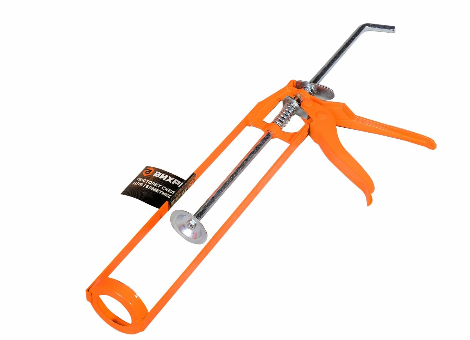 Пистолет для герметика Вихрь скелетный, металлический, рычажный, для тубы 310 мл