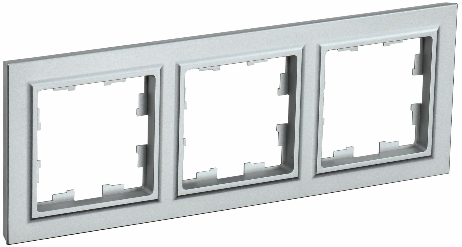 Рамка IEK BRITE, 3 поста, алюминий, степень защиты IP20