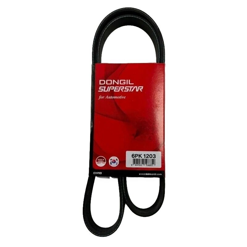Ремень поликлиновой DONGIL SUPER STAR 6PK1203 Citroen C5, C6, C8 06-, Xsara 2.0 16V, Renault Megane II 1.4-1.6 02-, Volvo S80, V70, XC70