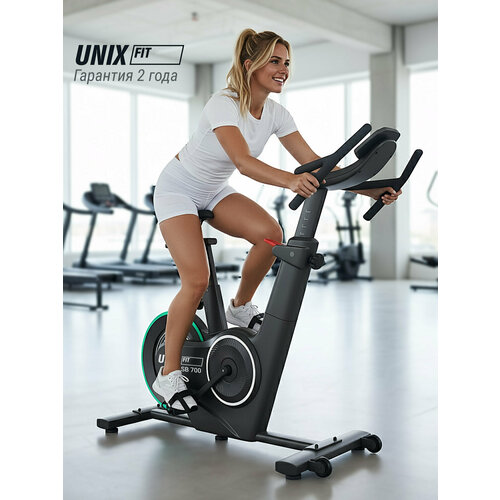 Велотренажер для дома и зала UNIX Fit Smart Light 700 кардио тренажер спин байк, электромагнитная система нагружения