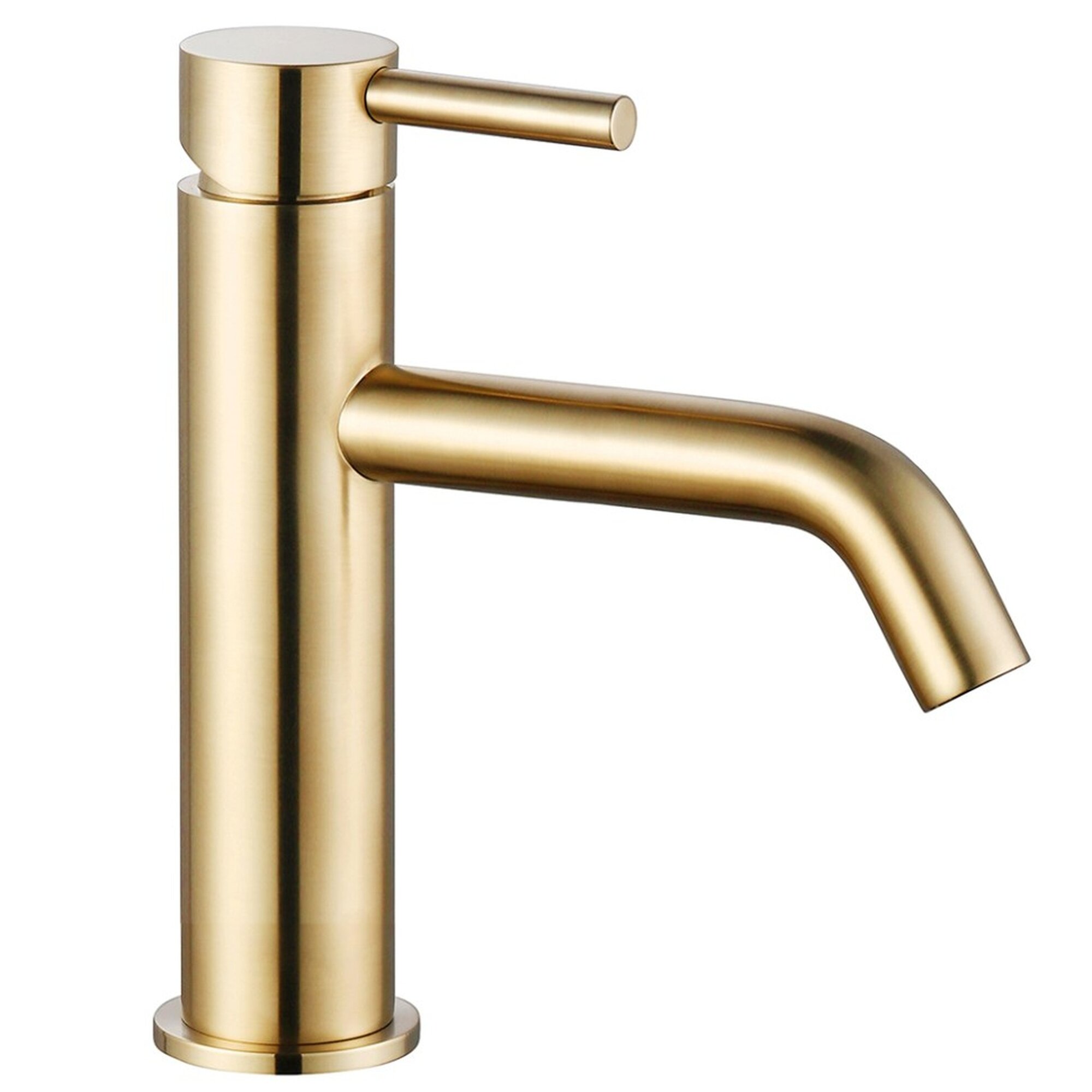 AQM 6210GG Siena Смеситель для раковины однорычажный 82мм, Glossy gold