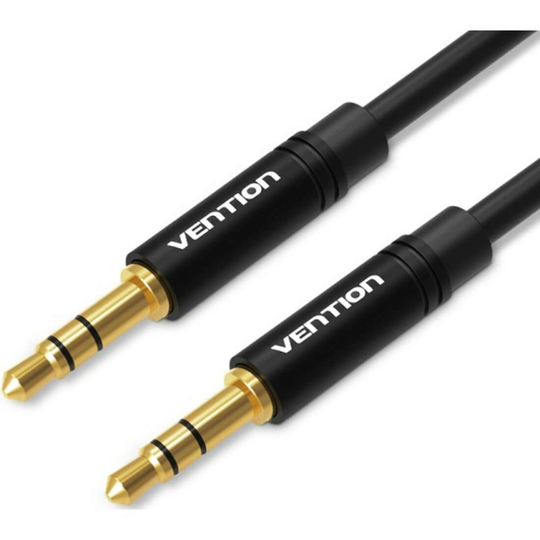 Кабель Vention аудио Jack 3,5 mm M/Jack 3,5 mm M - 1м Черный