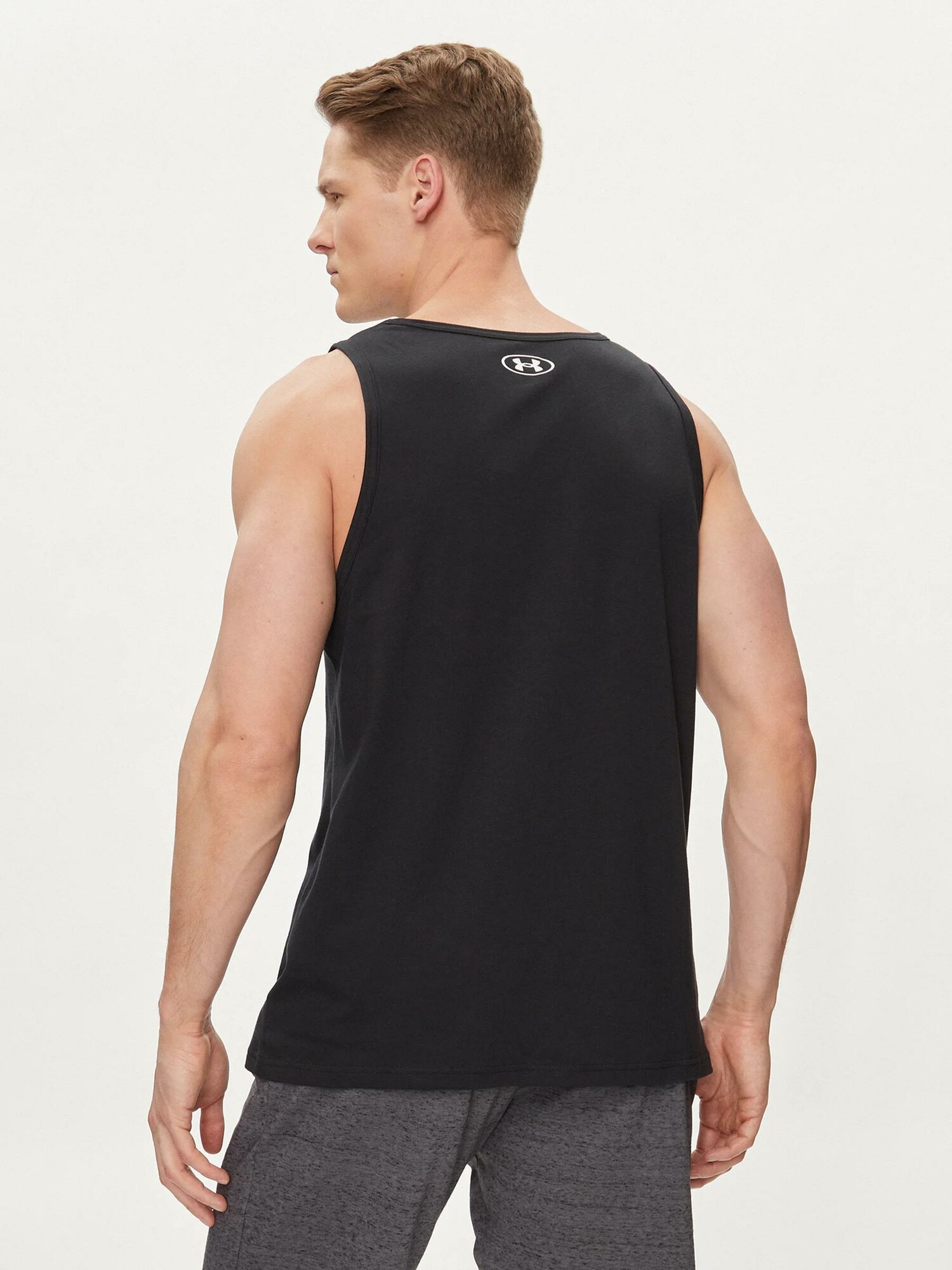 Майка спортивная Under Armour Sportstyle Logo, 1 шт., размер S, черный — фото 1