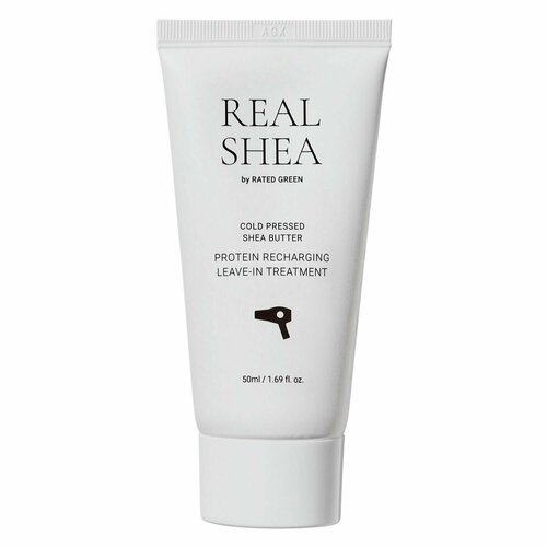 Rated Green Real Shea Восстанавливающий термозащитный крем для волос с маслом ши, 50 мл