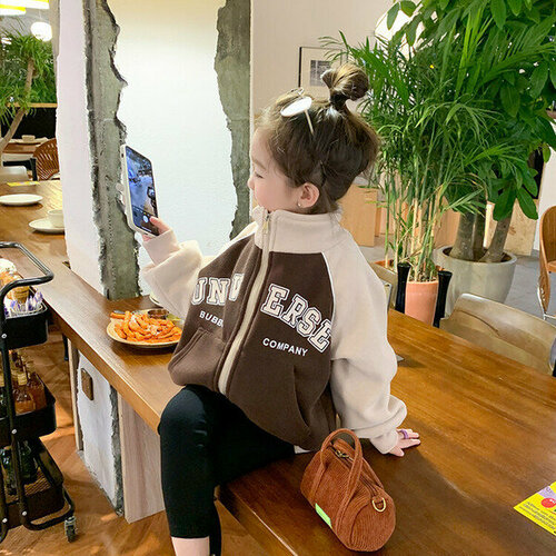 фото Толстовка , размер 130, коричневый minco